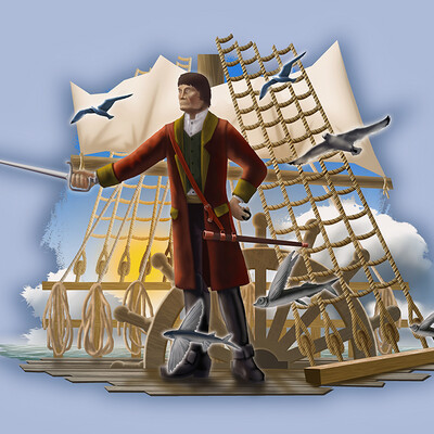 Again about the sea. Pirate theme 1.