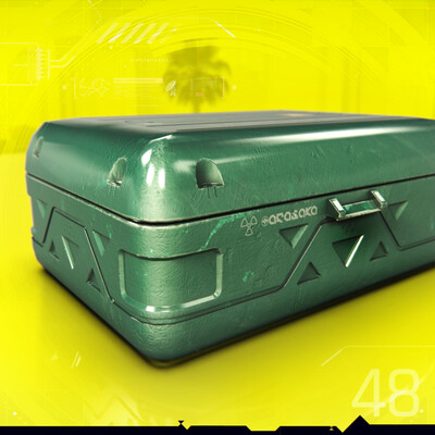 The weapon box from reference of Cyberpunk2077