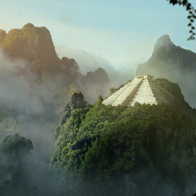Temple in the jungle