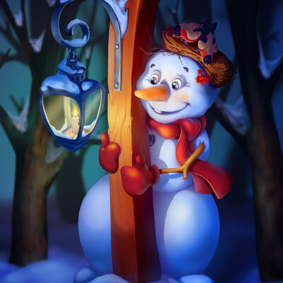 Curious Snowman