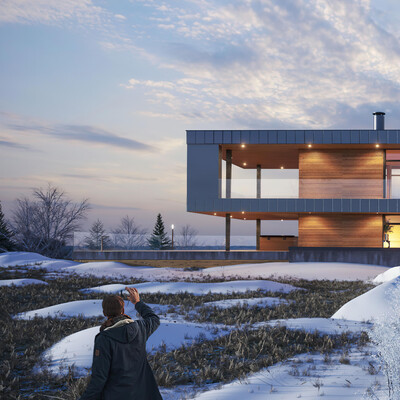 Visualization of a contemporary home in Finland