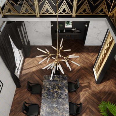 Art Deco Living Room