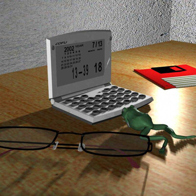 Frog and Clock