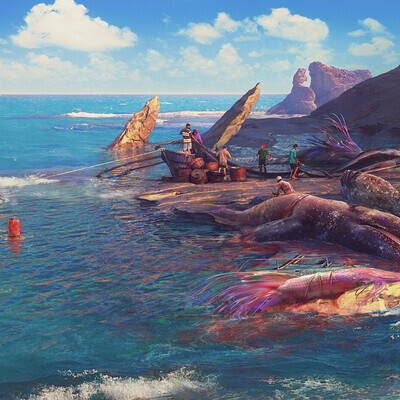 Evening - South sea.