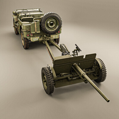 JEEP and M3A1 37mm