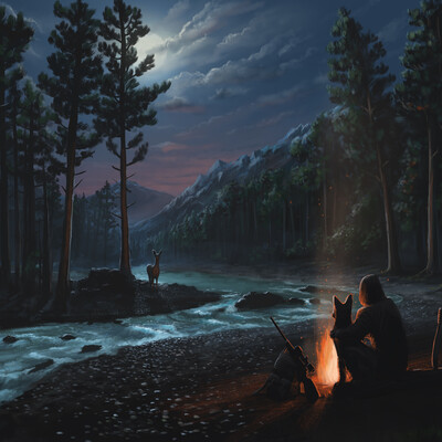 Camp in the forest