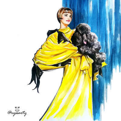 Lady with a dog