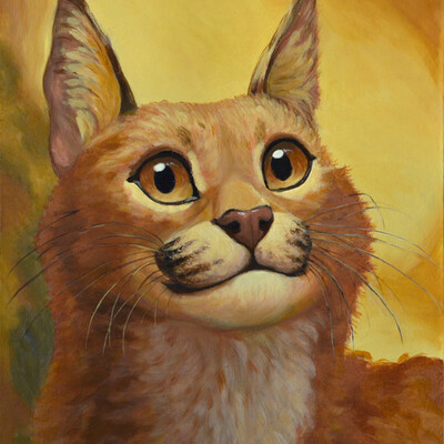 Caracal's portrait