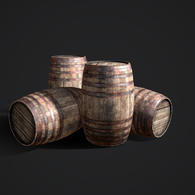 wooden barrel