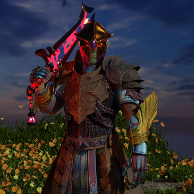Orc in elven armor