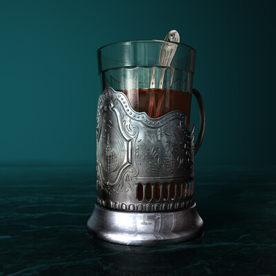 Glass-holder "Soviet Space"