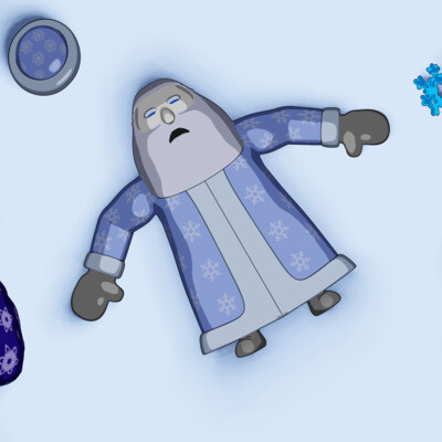 Santa Claus is tired