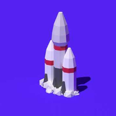 Simple rocket animation