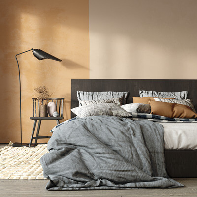 Ocher bedroom