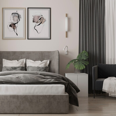 Bedroom, minimalism