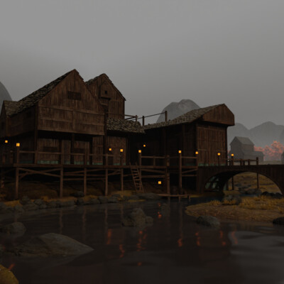 village among the mountains