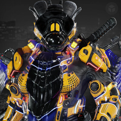 Sci-Fi Character -  Dragon Warrior