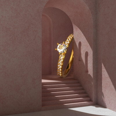 Jewelry in architecture environment
