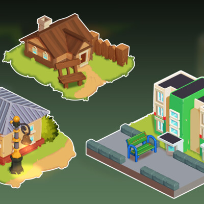 Isometric buildings