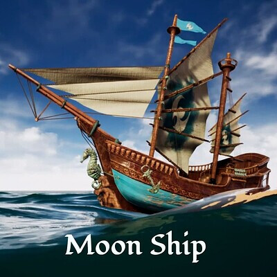 Midnight`s Сrescent Moon Ship