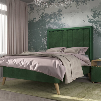 Bed in interior