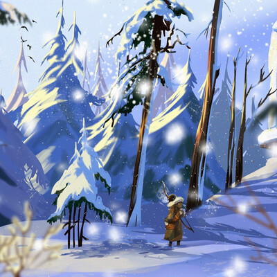 Concept art of the environment.