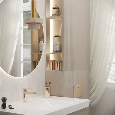 Shower room in a private house