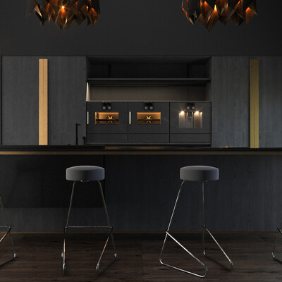 Visualization of the interior of a private house.