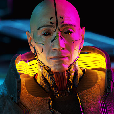 Mitch - Cyberpunk 3D Character for Realtime