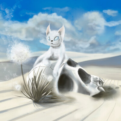 White sand desert