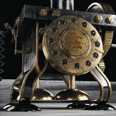 Antique Gold Telephone Classic