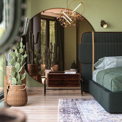 Bedroom in a townhouse