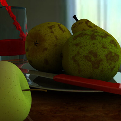 on the table