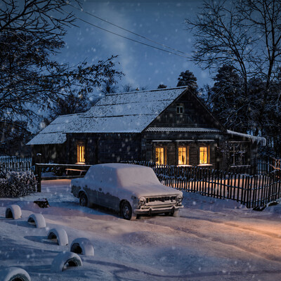 winter in the countryside