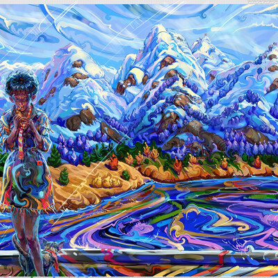 The mountains