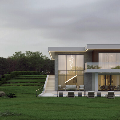 Private residential building in the suburbs of Zhigulevsk
