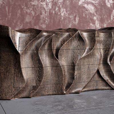 Wooden dresser by Caleb Woodard