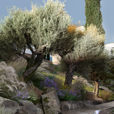 Фрагменты коттеджного поселка г. Сочи_part of the village of Sochi