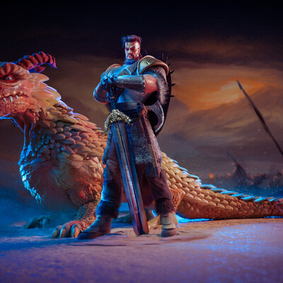 dragon and warrior