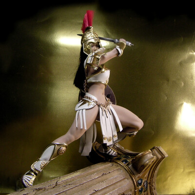 Spartan Athena in the armor of Spartan Athena.