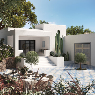 White house in Greece