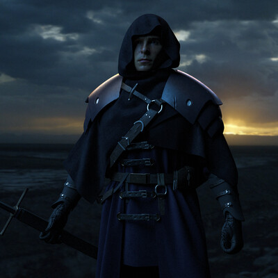 The stranger with the hood