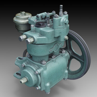 3d model-Compressor ZIL-157.