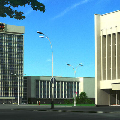 Krasnodar. Ploschad imeni Oktyabrskoy revolyutsii