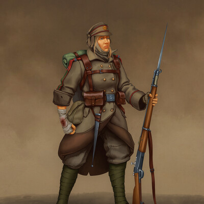 Rookie soldier girl