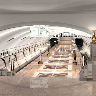 stantsiya metro "Kremlevskaya" v Kazani