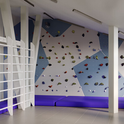 Climbing wall for kids project