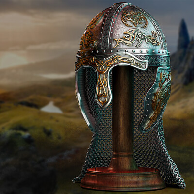 Viking Battle Helmet / ZBrush Timelapse / Aleksandr Platonychev