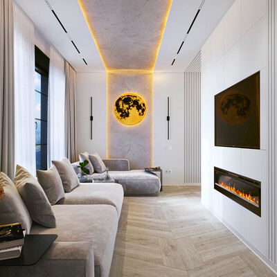 Minimalist interior of a guest room in a residential building in the "Yew Grove village" Sochi.