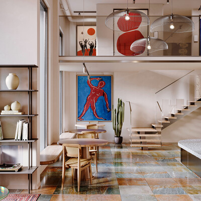 "Open Stage" artspace interior design